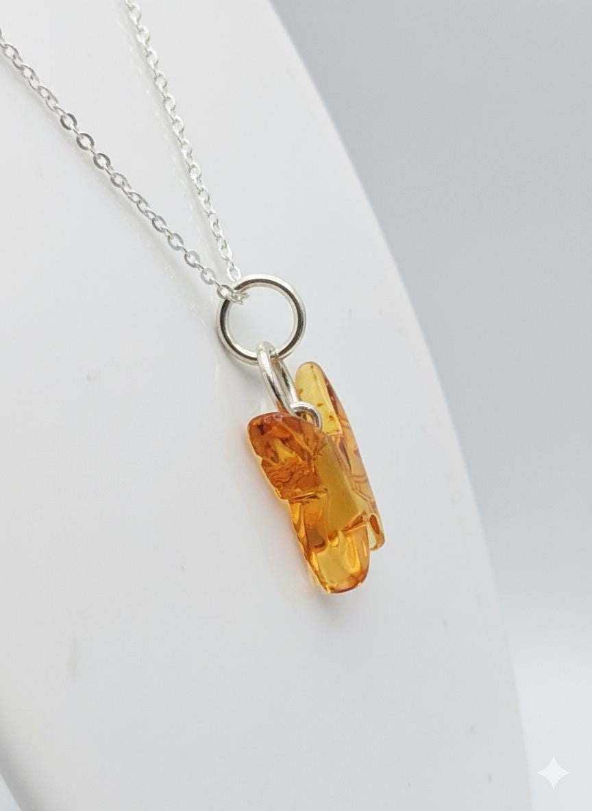Bernstein Schmetterlings Anhänger 925 Silber Bernsteinschmuck Schmuck