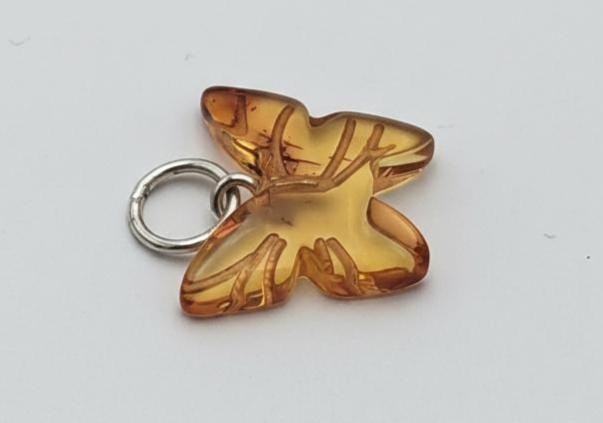 Bernstein Schmetterlings Anhänger 925 Silber Bernsteinschmuck Schmuck