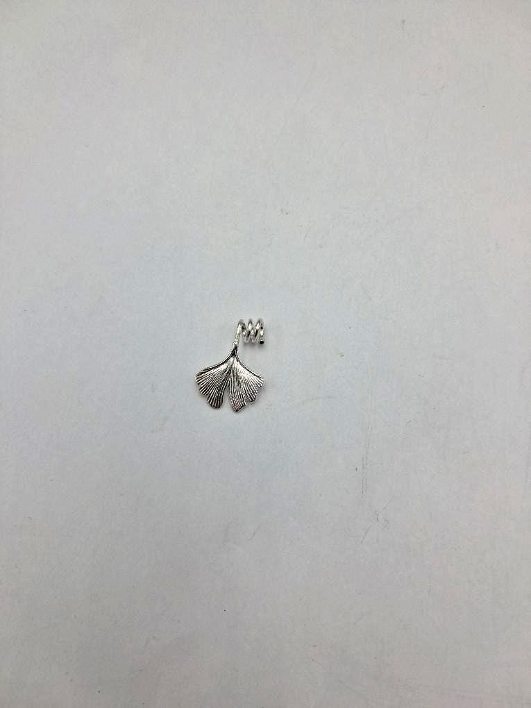 Anhänger Ginkgoblatt 925 Silber Collier Kette Ginkgo Blatt Top Edel