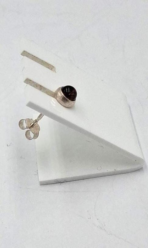 Bernstein Single Orstecker Unisex 925 Sterling Silber Bernsteinohrstecker