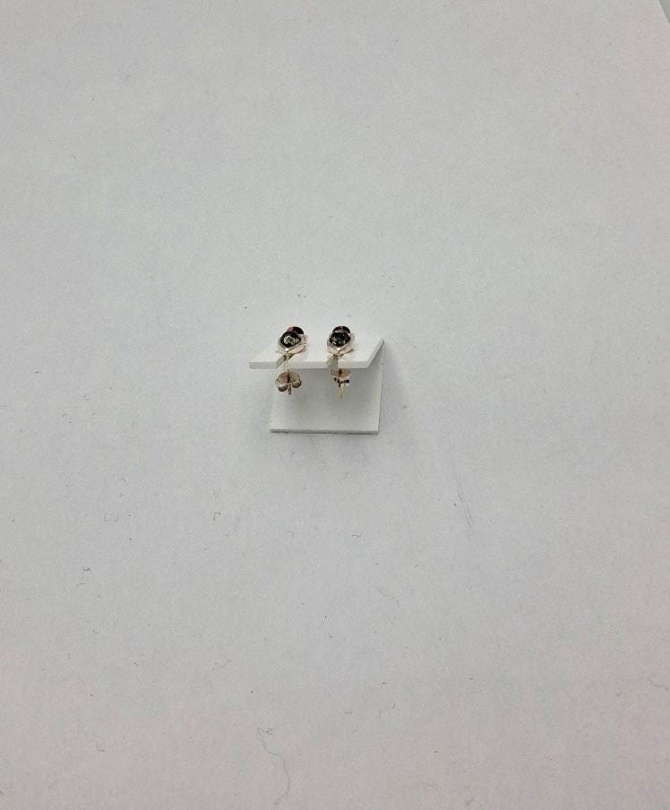 Bernsteinohrstecker 925 Silber Bernstein Ohrschmuck Edel braun grüner Benrstein
