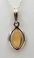 Bernstein Anhänger 925 Silber SchmuckDesignanhänger Bernsteinschmuck