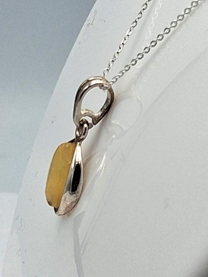 Bernstein Anhänger 925 Silber SchmuckDesignanhänger Bernsteinschmuck