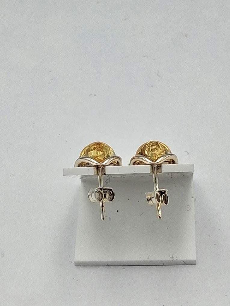 Bernstein Ohrstecker 925 Silber Ohrschmuck Bernstein Letland Bernsteinschmuck