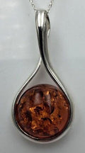 Edler Bernstein Anhänger 925 Silber Collier Kette Bernsteinschmuck aus Litauen
