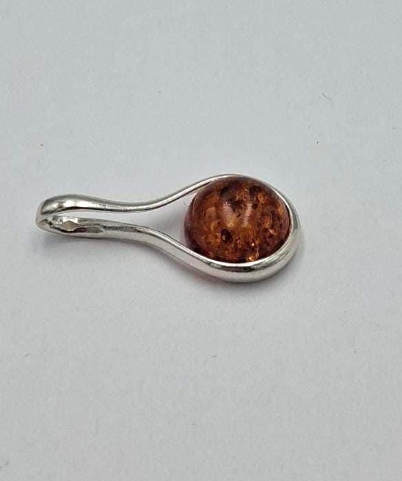 Edler Bernstein Anhänger 925 Silber Collier Kette Bernsteinschmuck aus Litauen