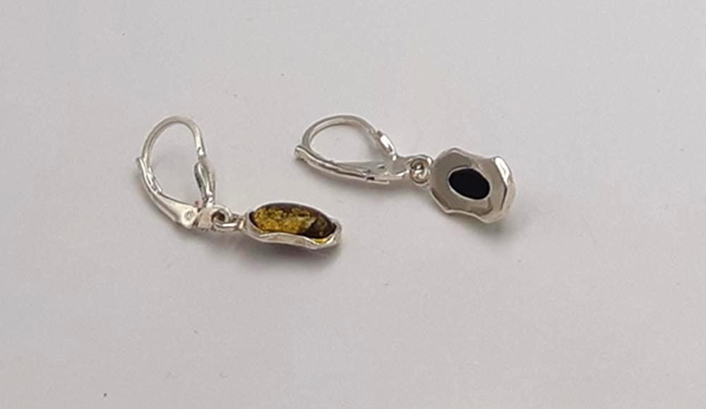 Edler Bernstein Ohrhänger 925 Silber echter Bernstein aus Litauen Top Edel