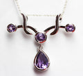 Edler 2,8 Carat Amethyst Anhanger 925 Silber Collier Kette Design Pur Colliranhanger